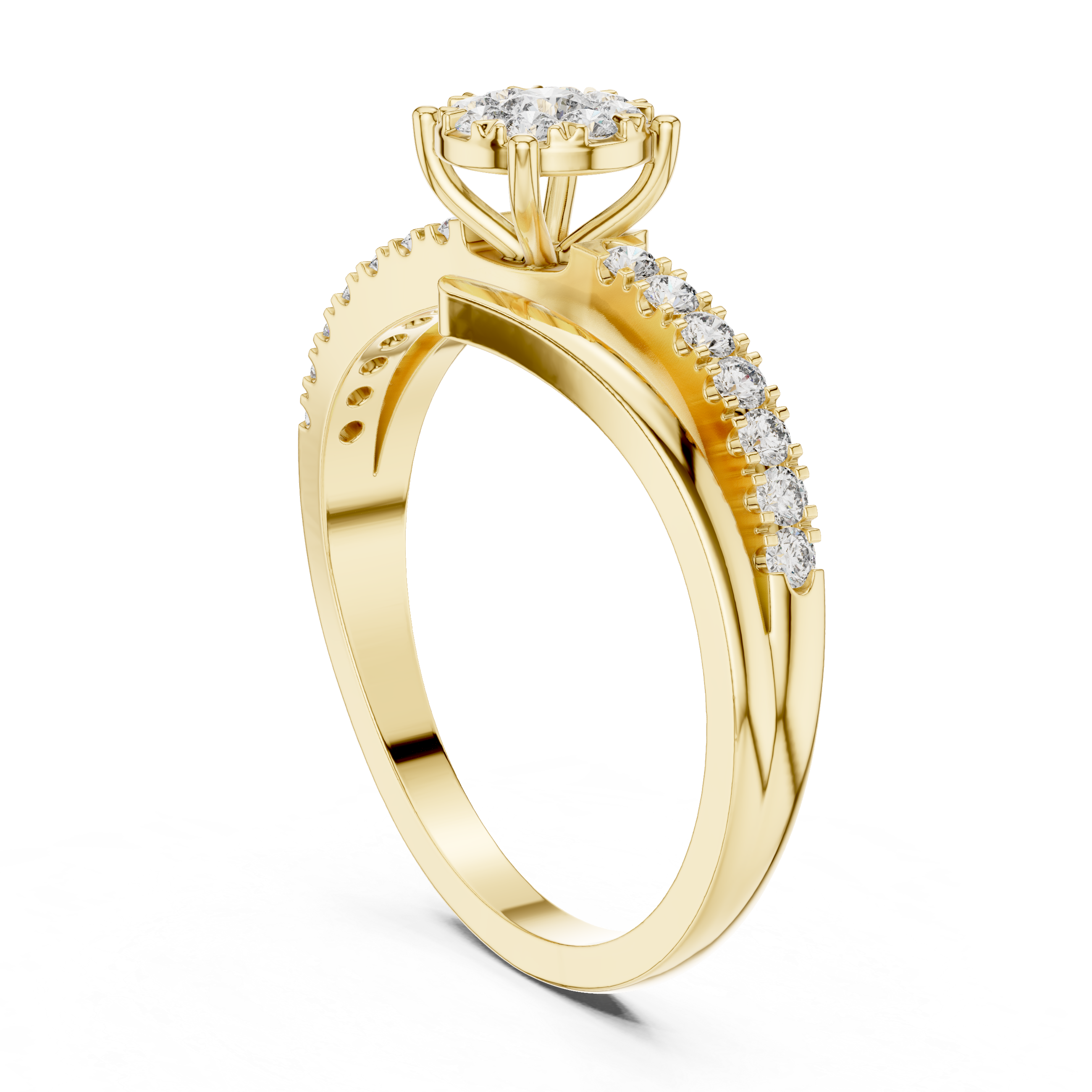 Calm Breeze lab grown diamond ring