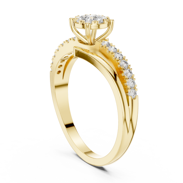 Calm Breeze lab grown diamond ring