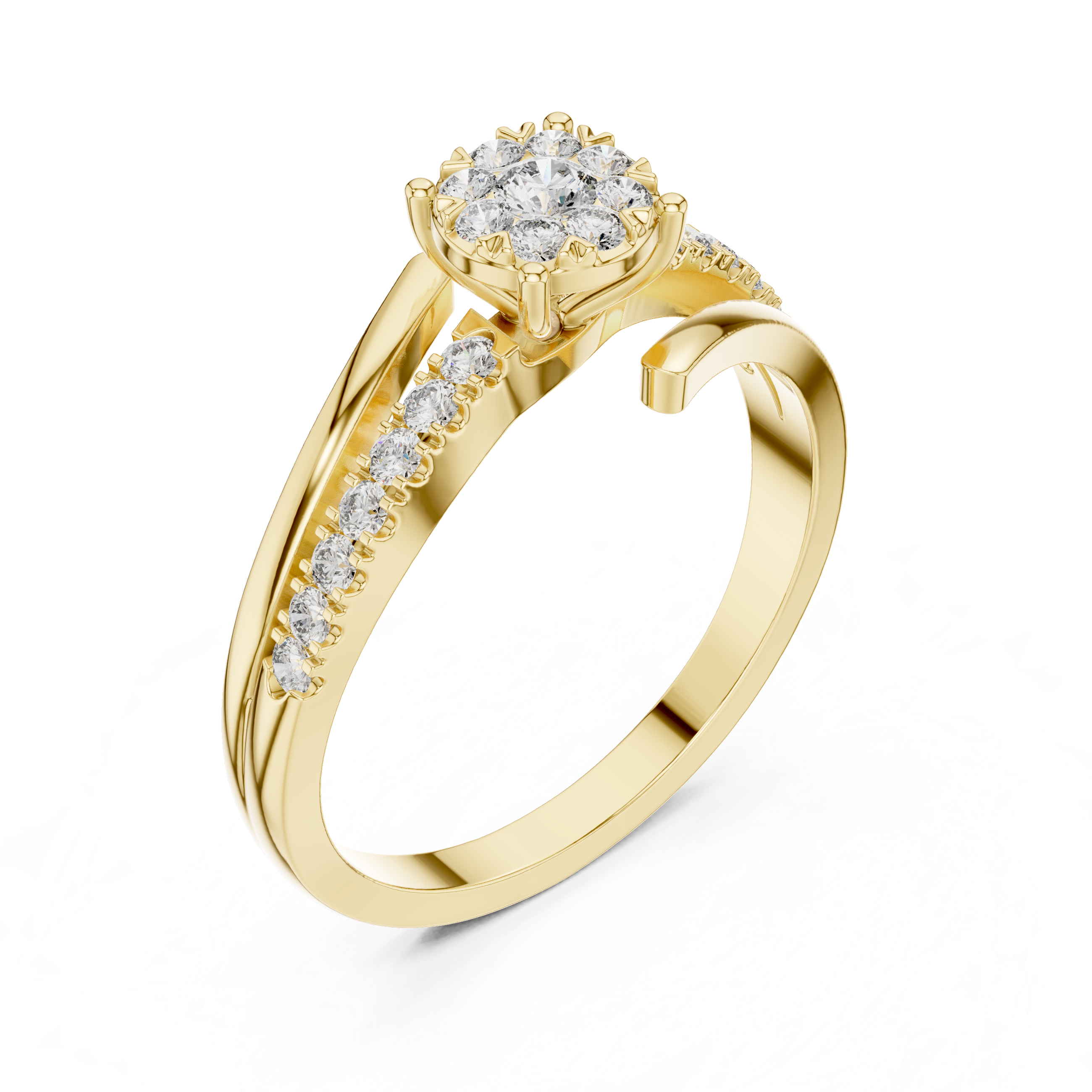 Calm Breeze lab grown diamond ring