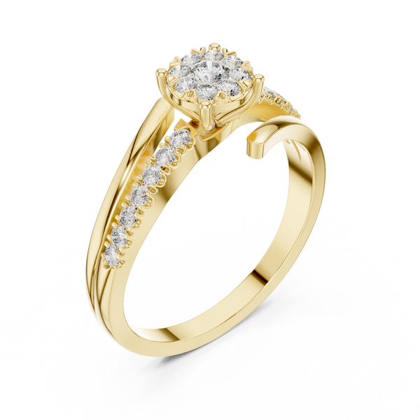 Calm Breeze lab grown diamond ring