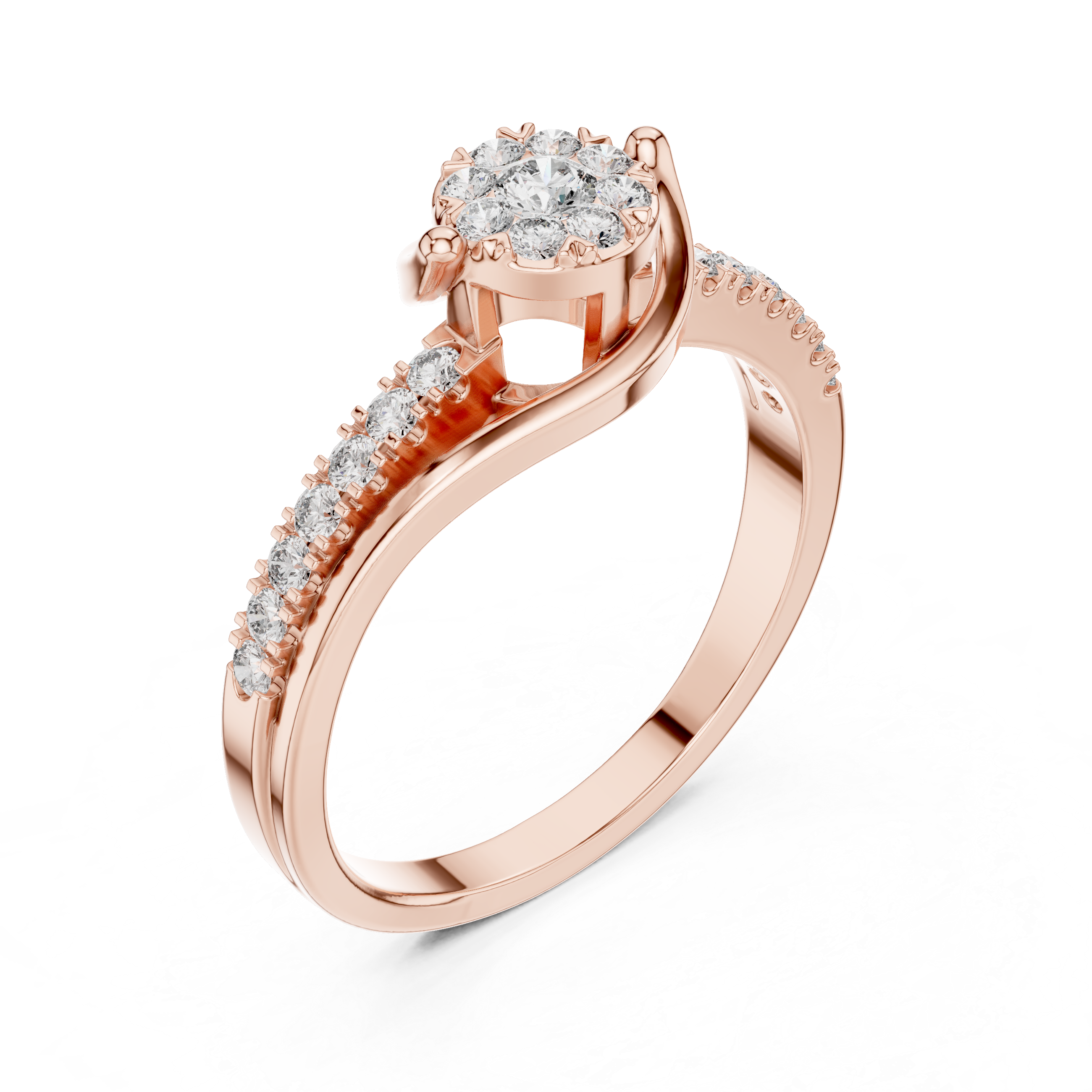 Cashmere Warmth lab grown diamond ring