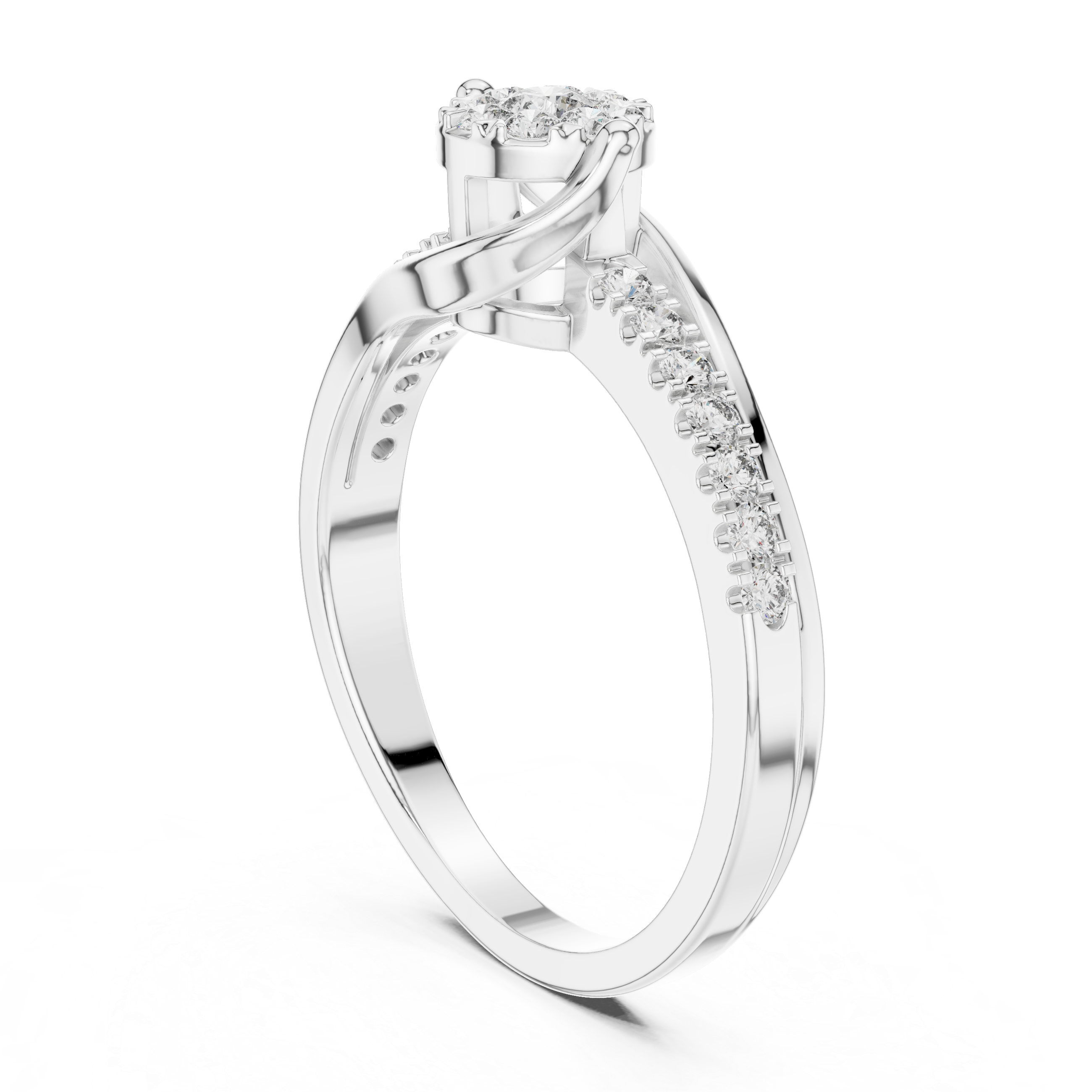 Cashmere Warmth lab grown diamond ring