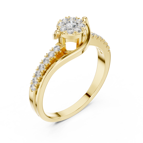 Cashmere Warmth lab grown diamond ring