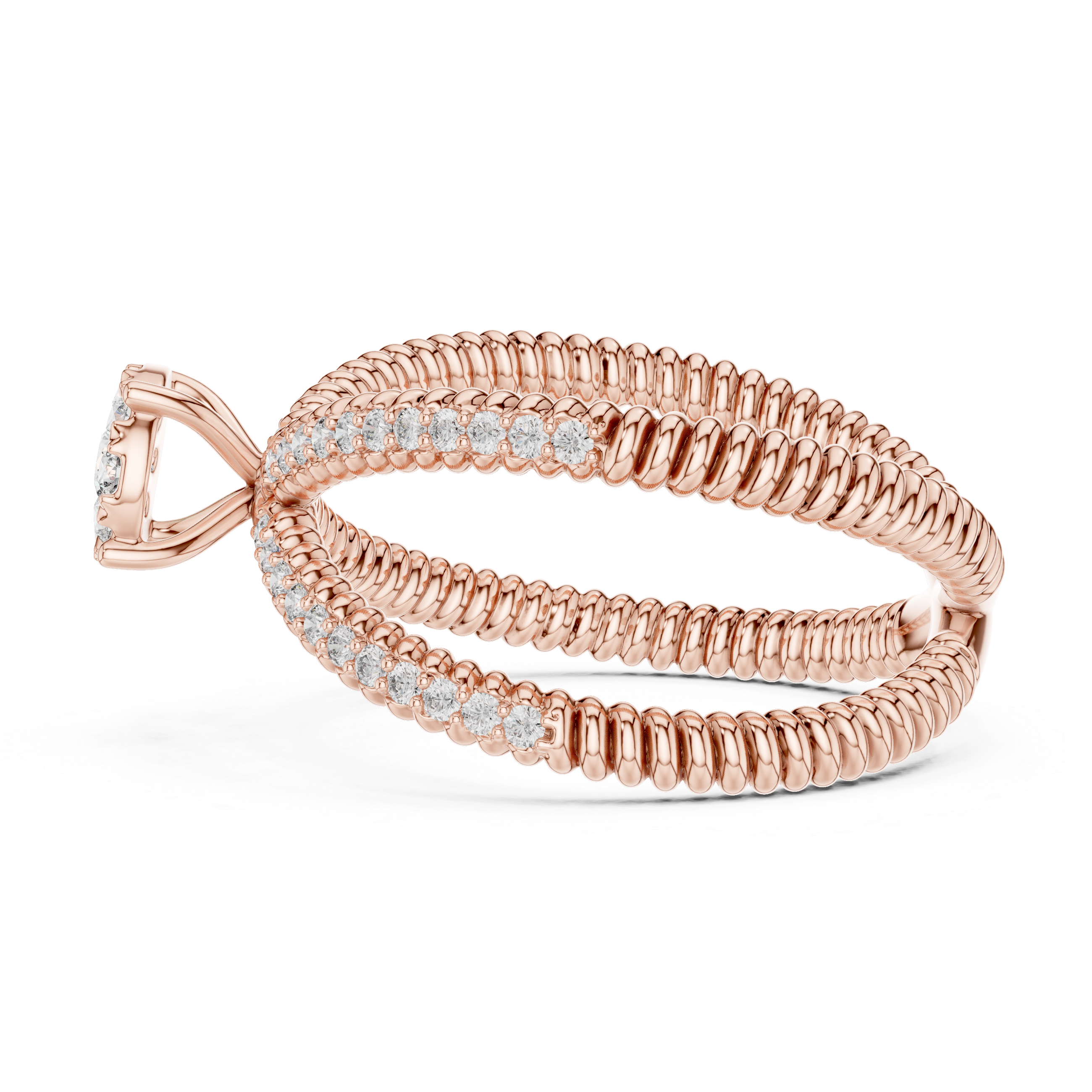 Gentle Stream lab grown diamond ring