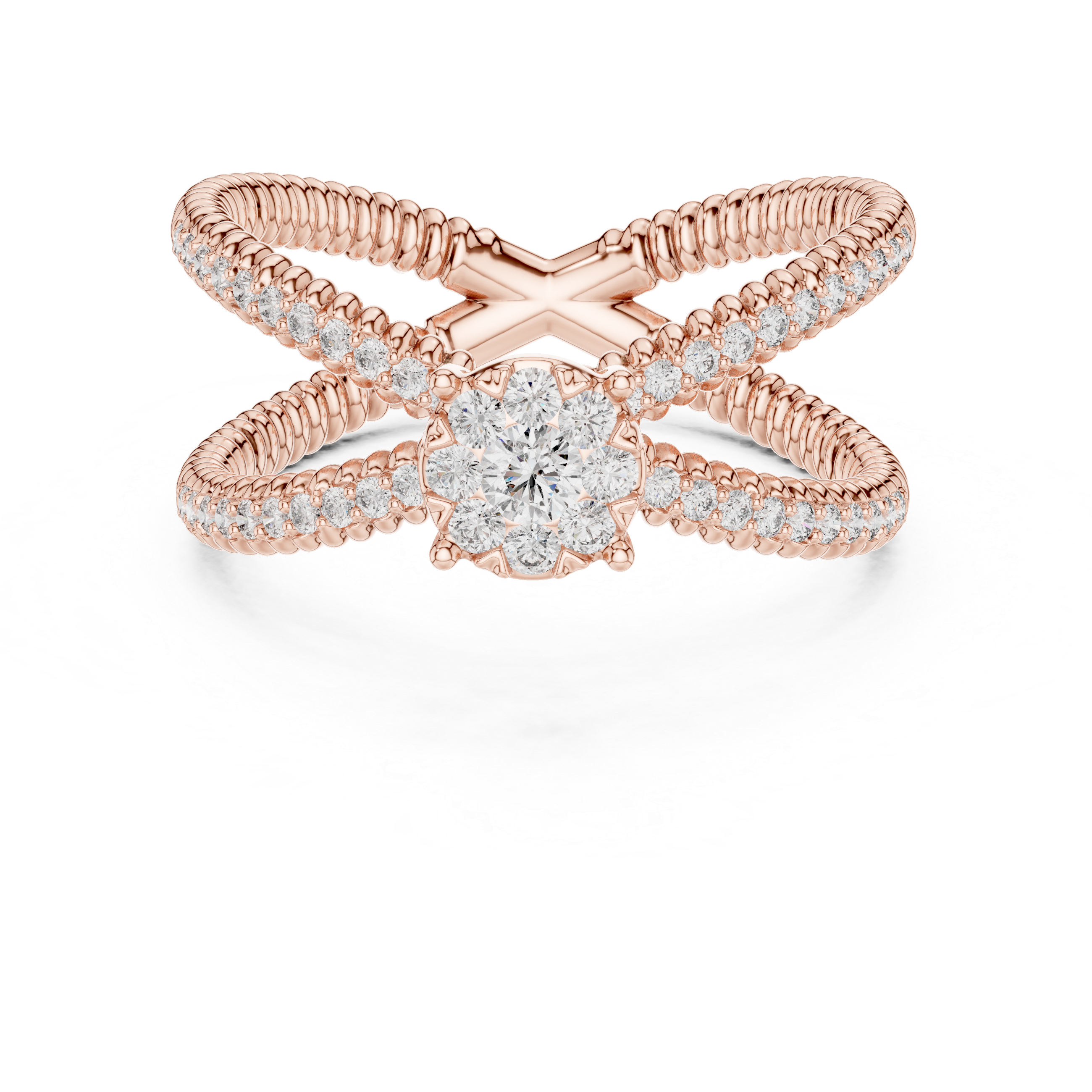 Gentle Stream lab grown diamond ring