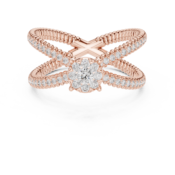 Gentle Stream lab grown diamond ring