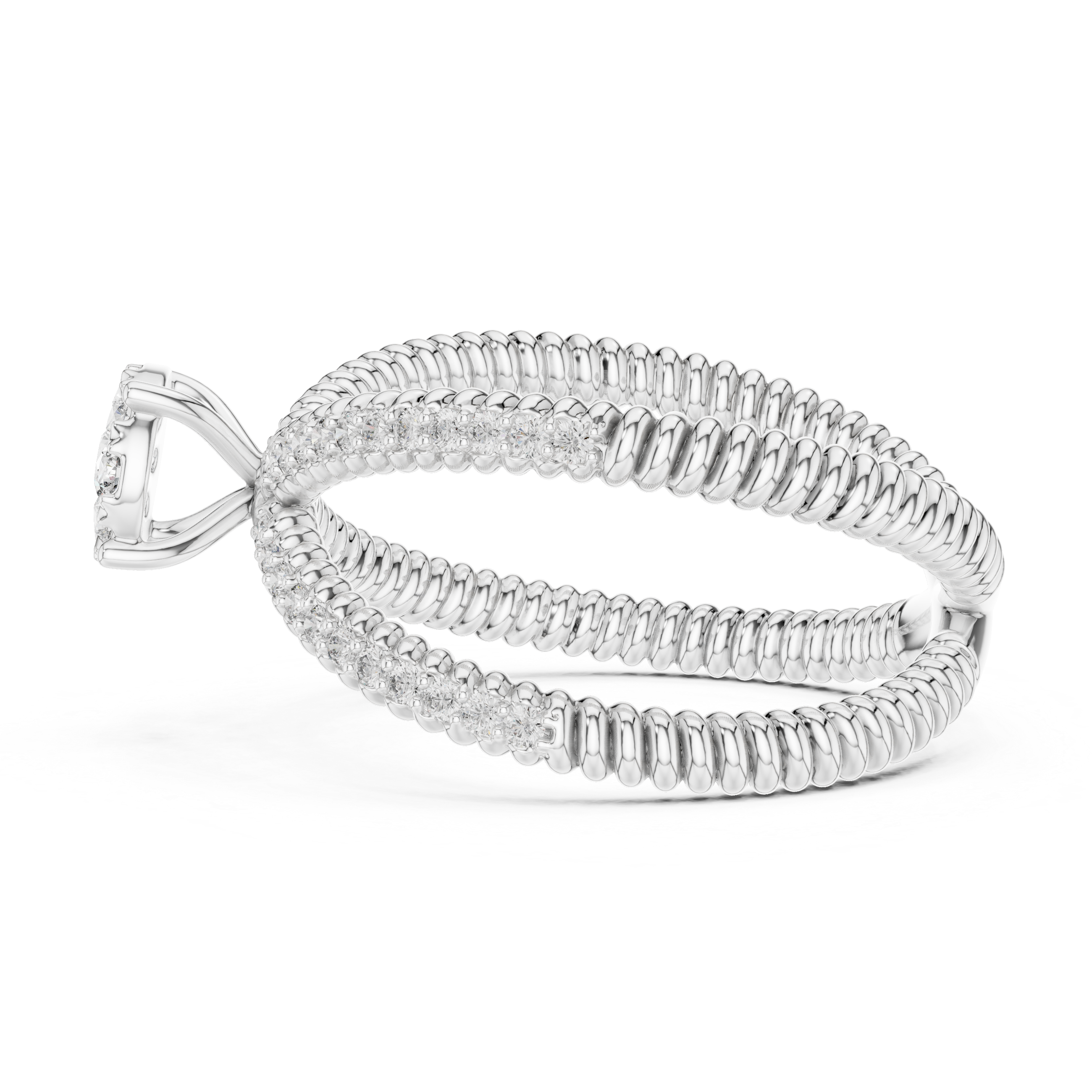 Gentle Stream lab grown diamond ring