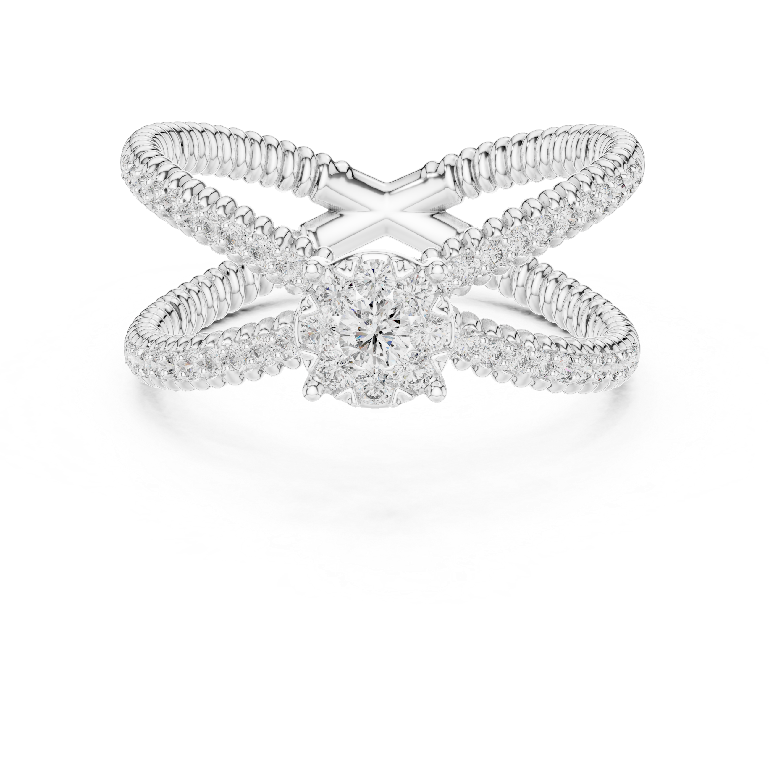Gentle Stream lab grown diamond ring