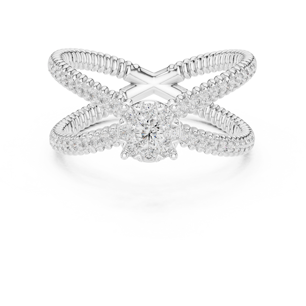Gentle Stream lab grown diamond ring