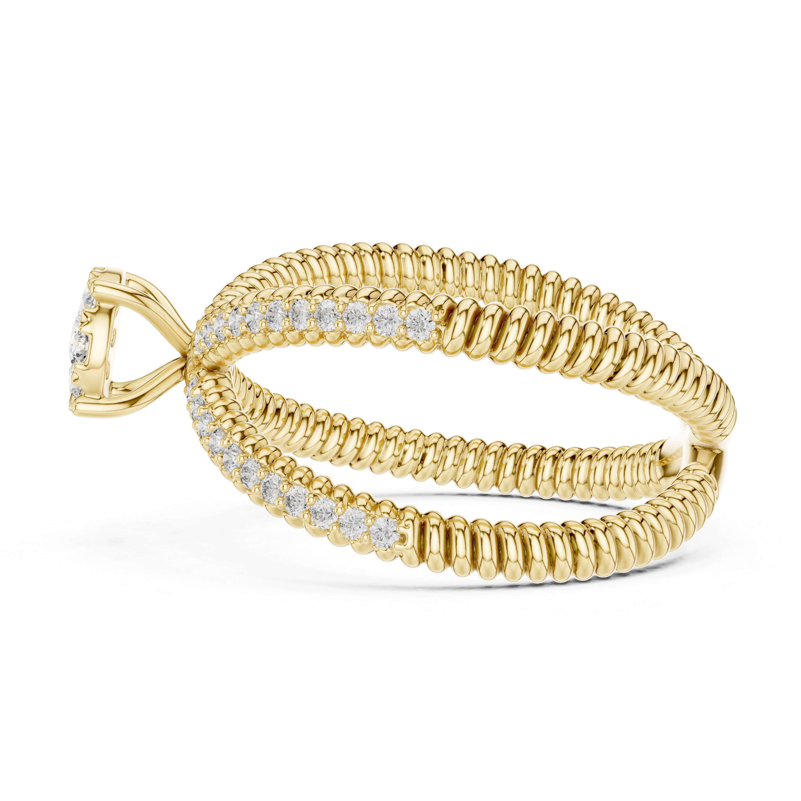 Gentle Stream lab grown diamond ring