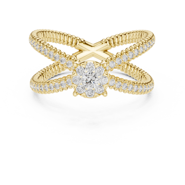 Gentle Stream lab grown diamond ring