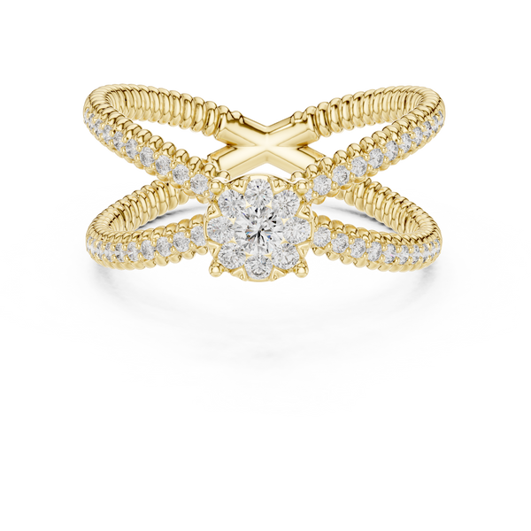 Gentle Stream lab grown diamond ring