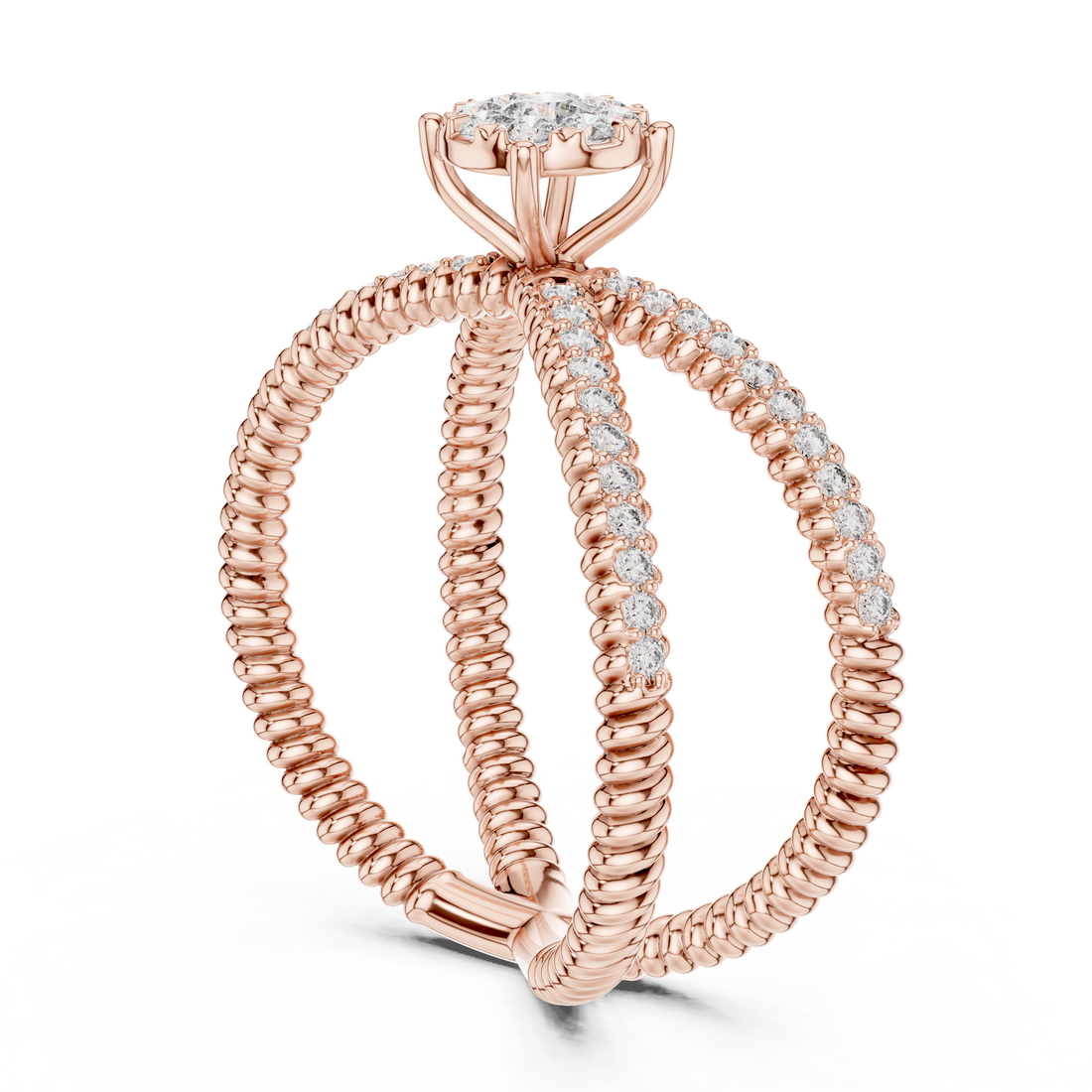 Gentle Stream lab grown diamond ring