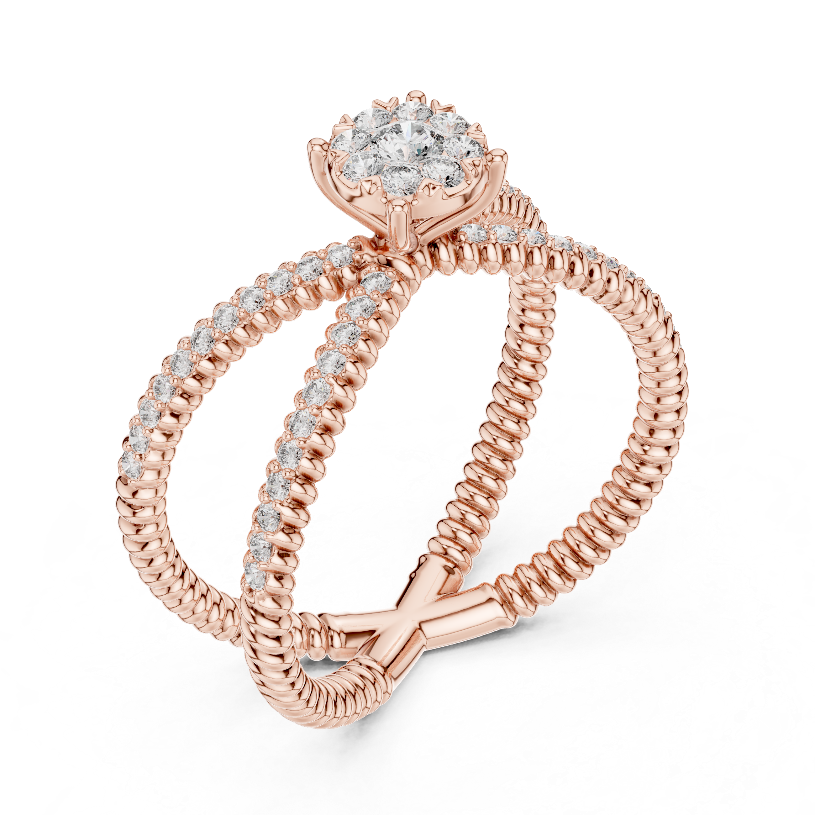 Gentle Stream lab grown diamond ring