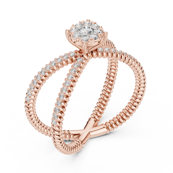 Gentle Stream lab grown diamond ring