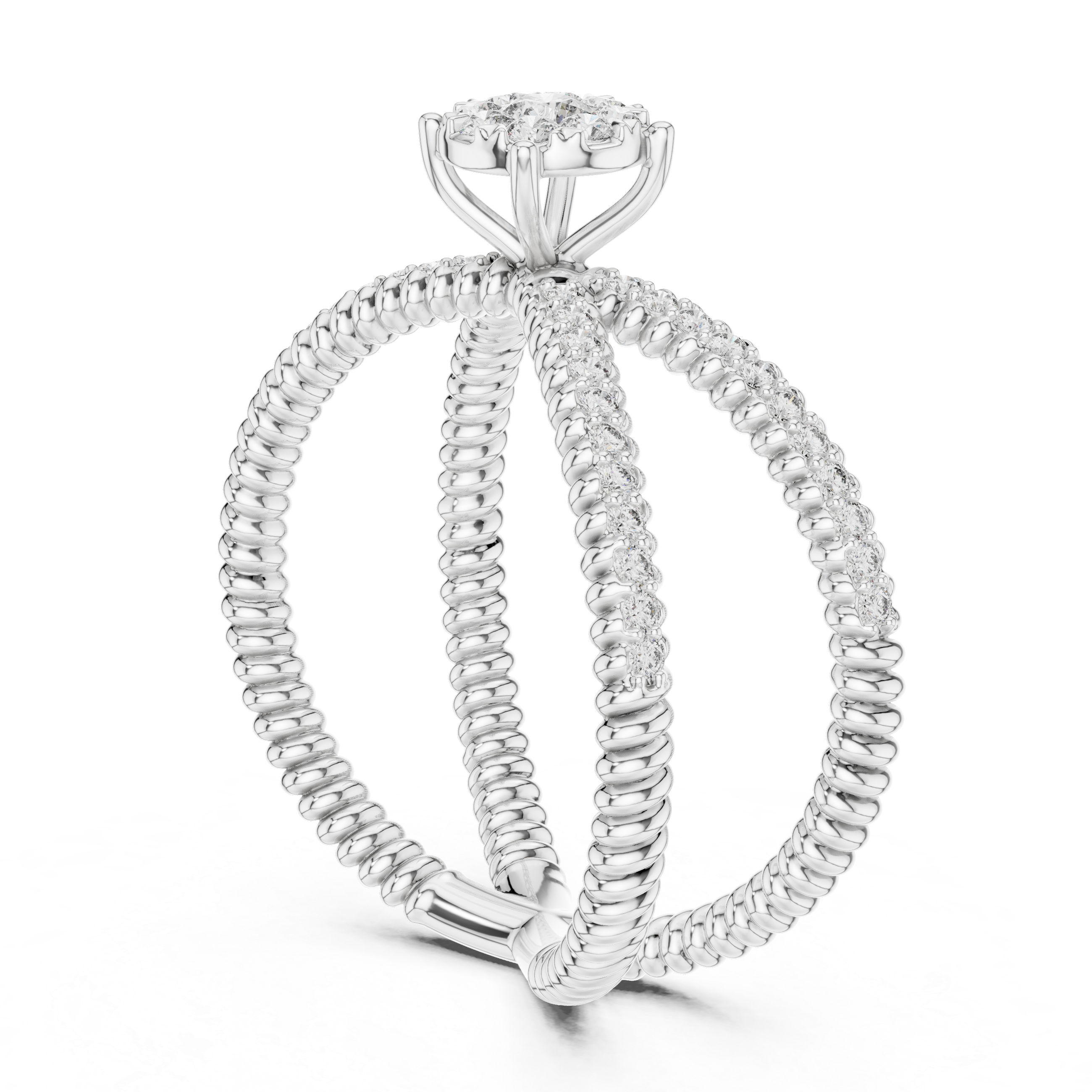 Gentle Stream lab grown diamond ring