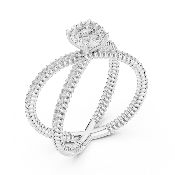 Gentle Stream lab grown diamond ring