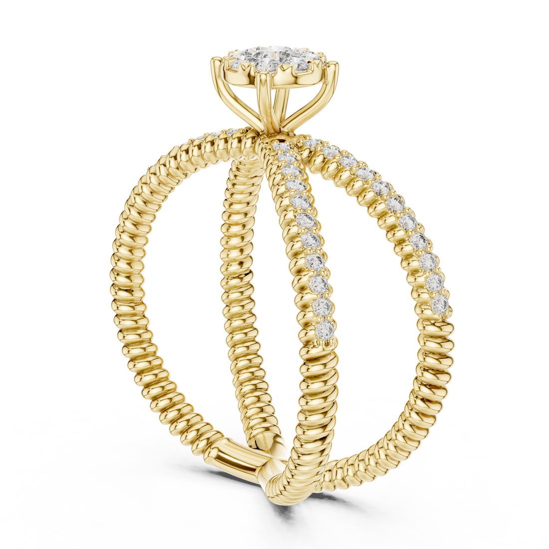 Gentle Stream lab grown diamond ring