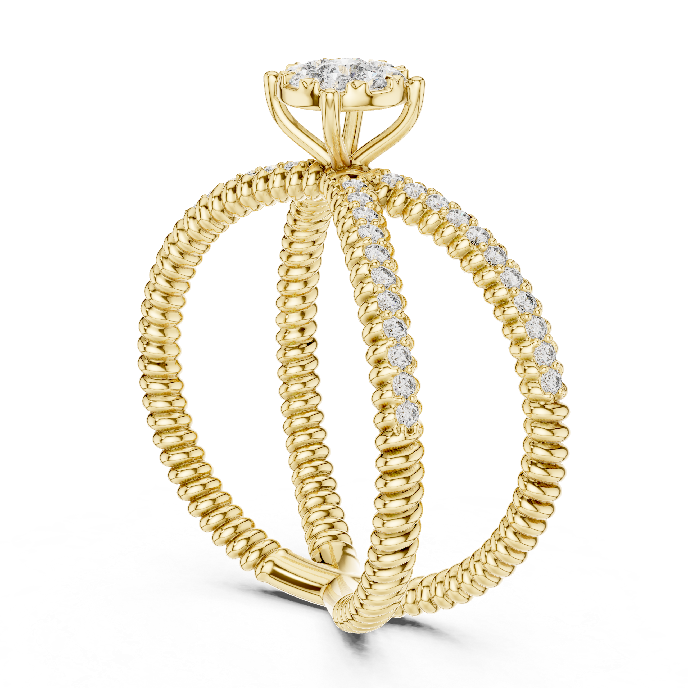 Gentle Stream lab grown diamond ring