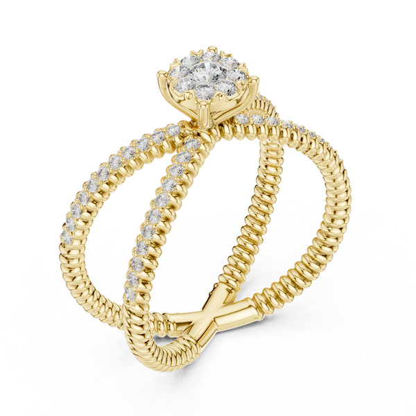 Gentle Stream lab grown diamond ring