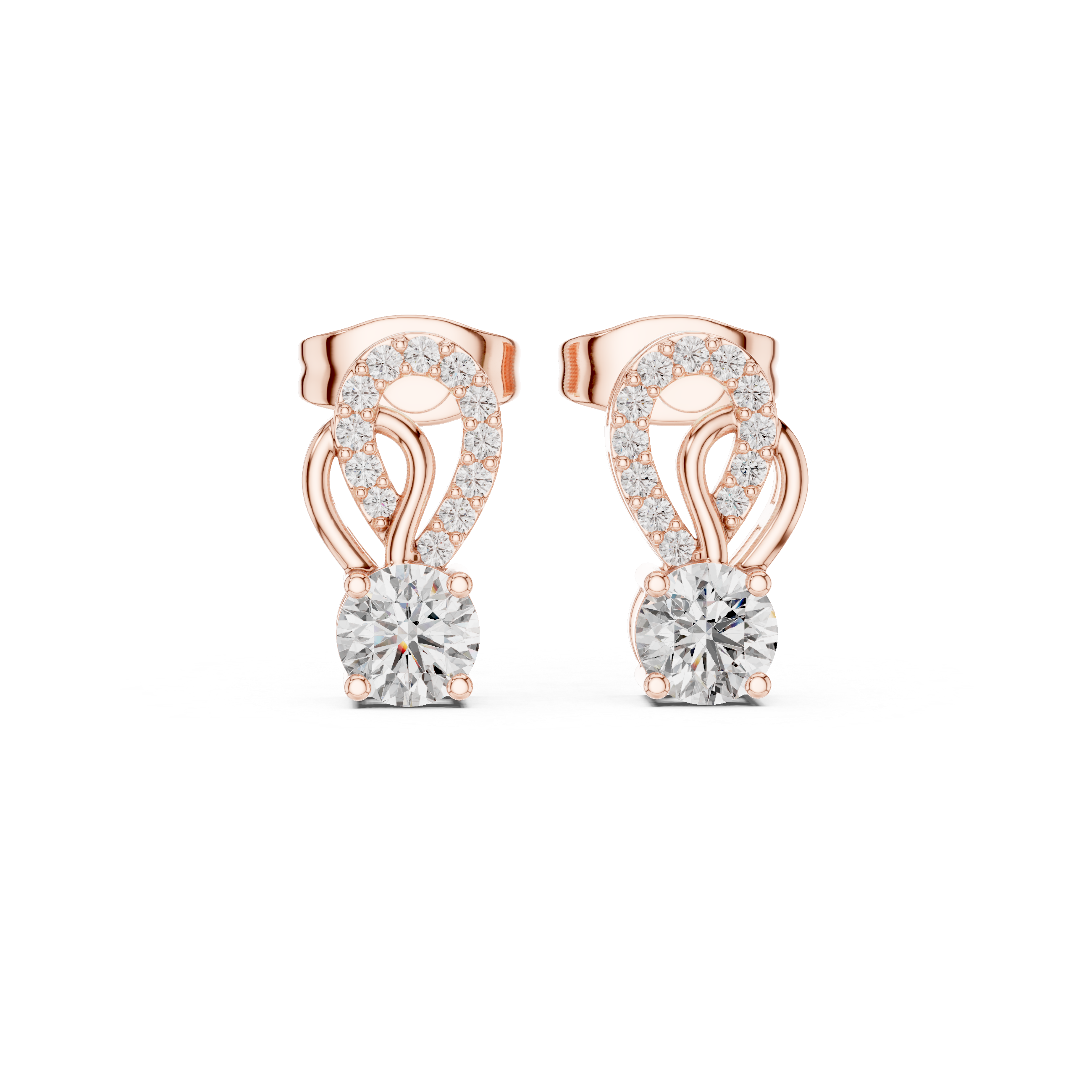 Brilliant Round Diamond Lab Grown Diamond Earring