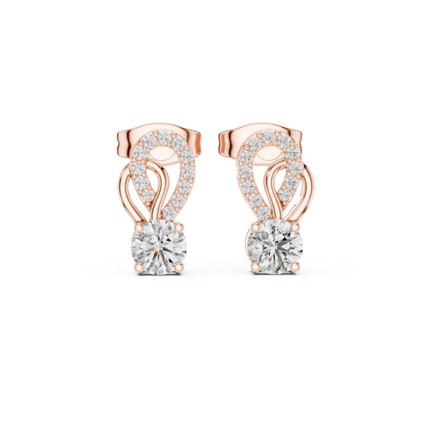 Brilliant Round Diamond Lab Grown Diamond Earring