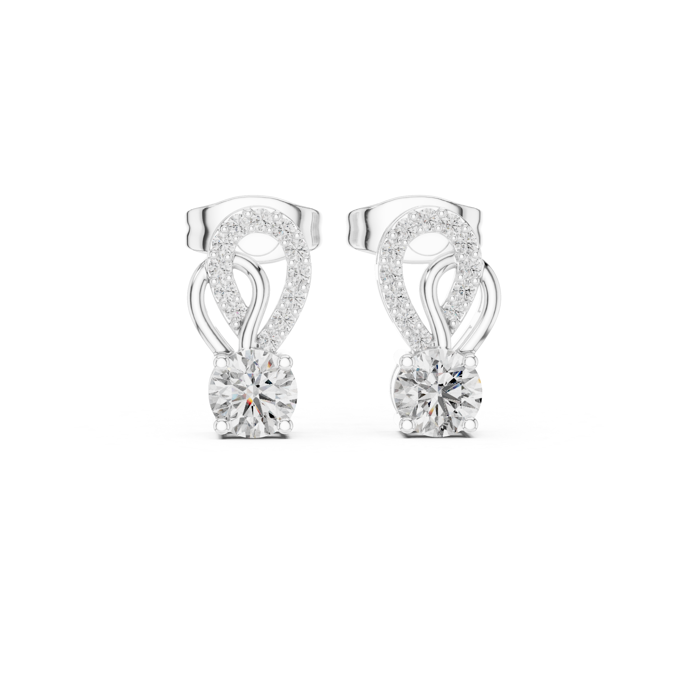 Brilliant Round Diamond Lab Grown Diamond Earring