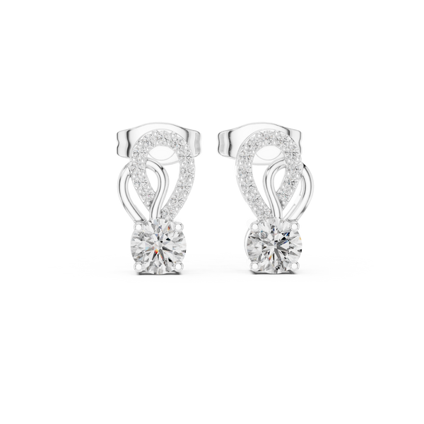 Brilliant Round Diamond Lab Grown Diamond Earring