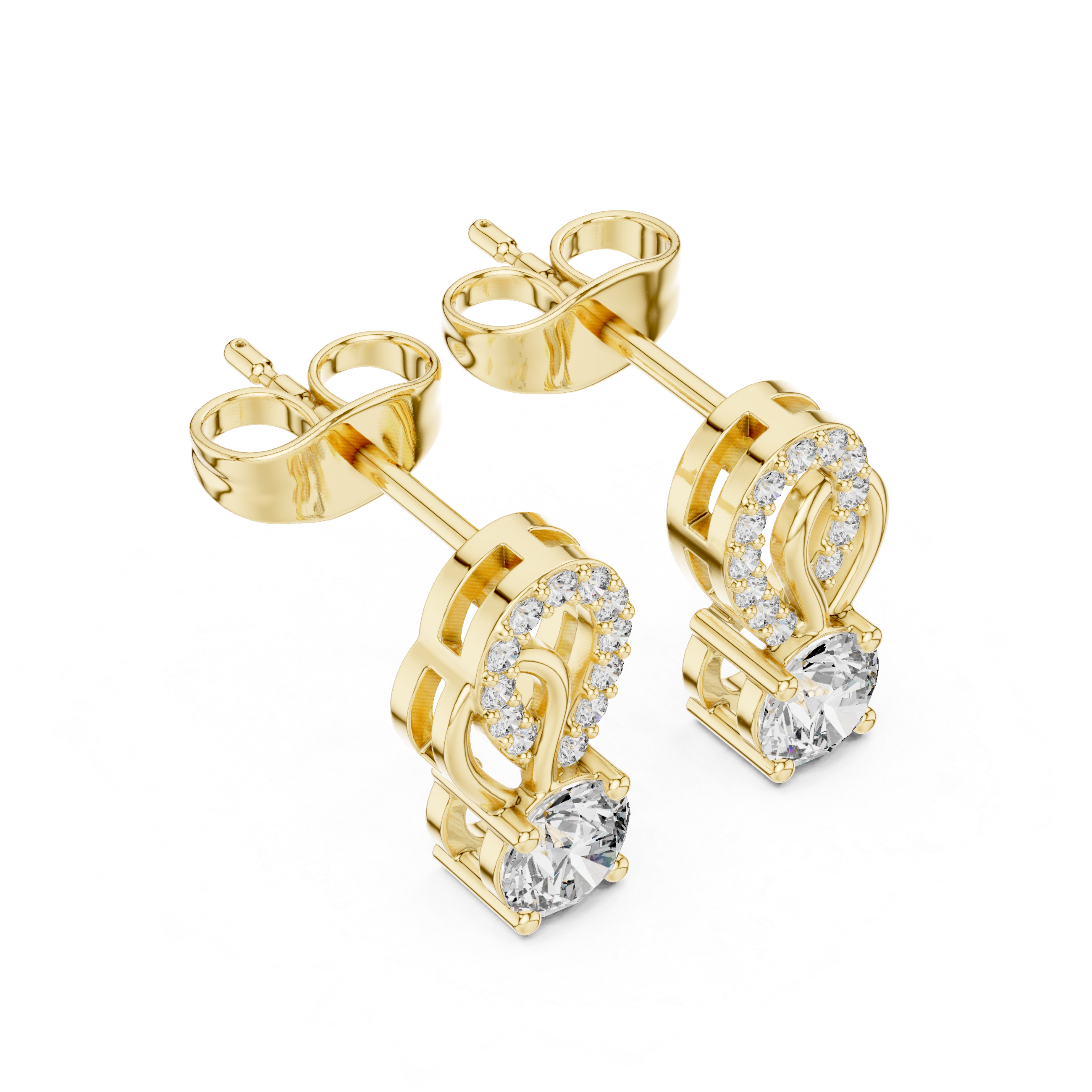 Brilliant Round Diamond Lab Grown Diamond Earring