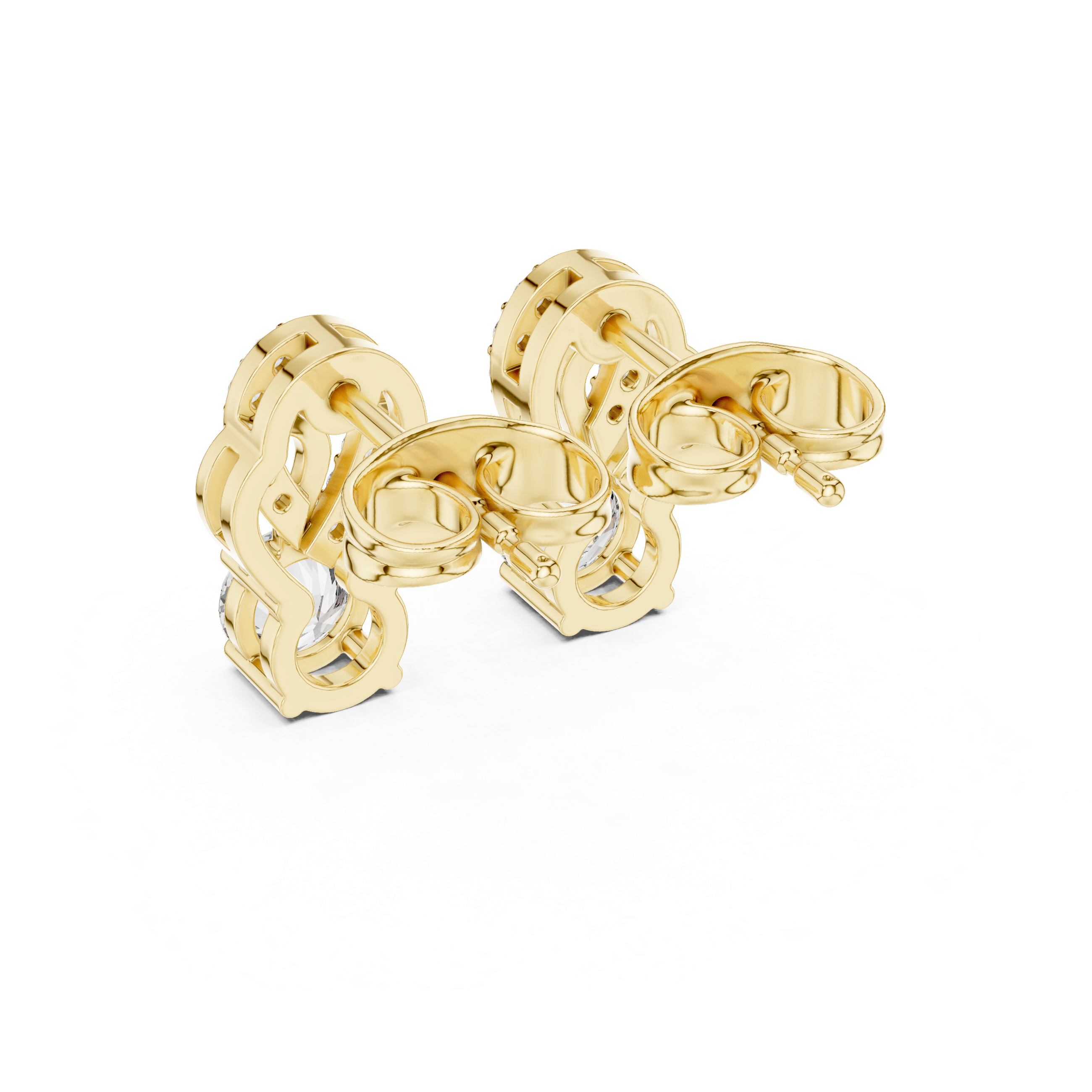 Brilliant Round Diamond Lab Grown Diamond Earring