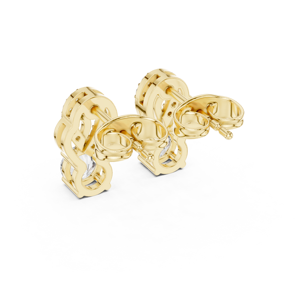 Brilliant Round Diamond Lab Grown Diamond Earring