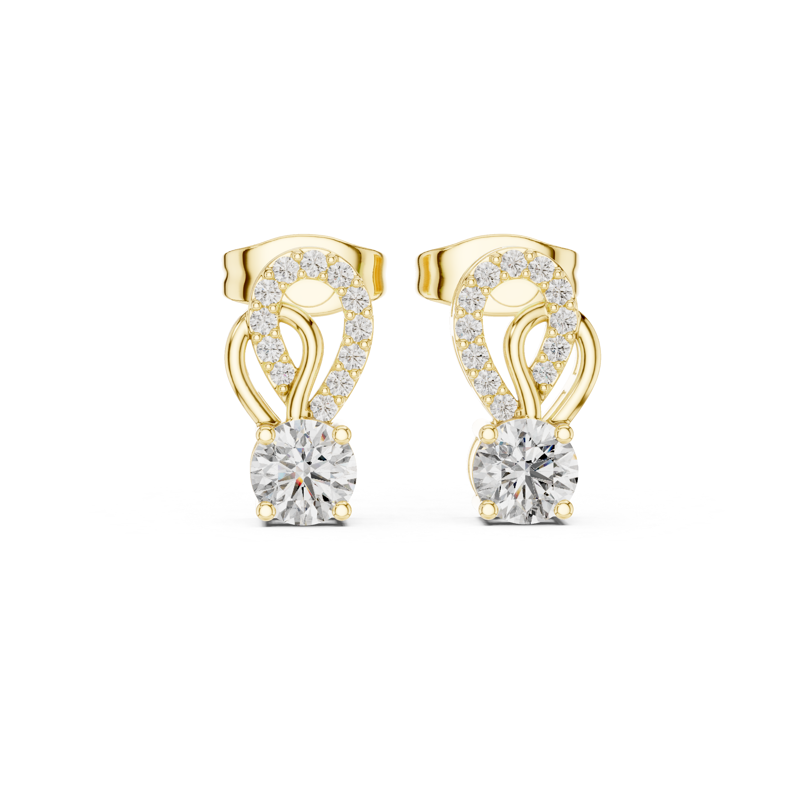 Brilliant Round Diamond Lab Grown Diamond Earring