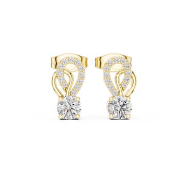 Brilliant Round Diamond Lab Grown Diamond Earring