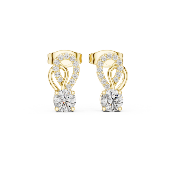 Brilliant Round Diamond Lab Grown Diamond Earring
