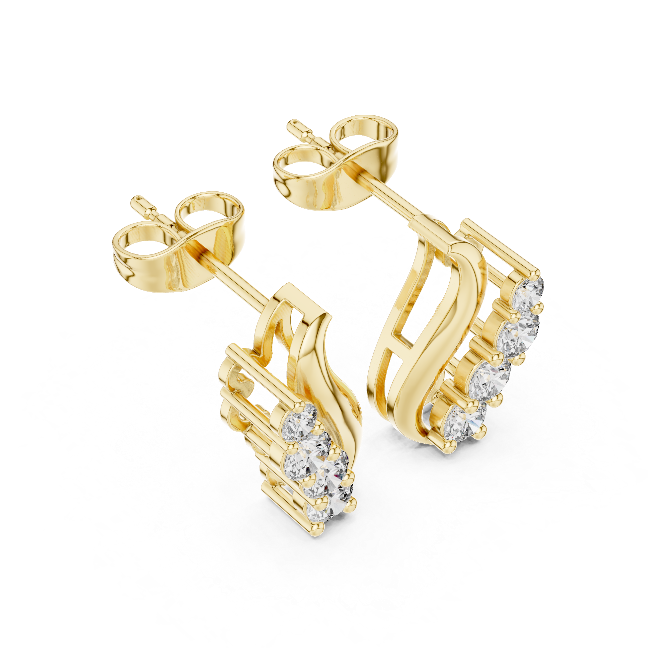 Brilliant Round Diamond Cluster Grown Diamond Rings