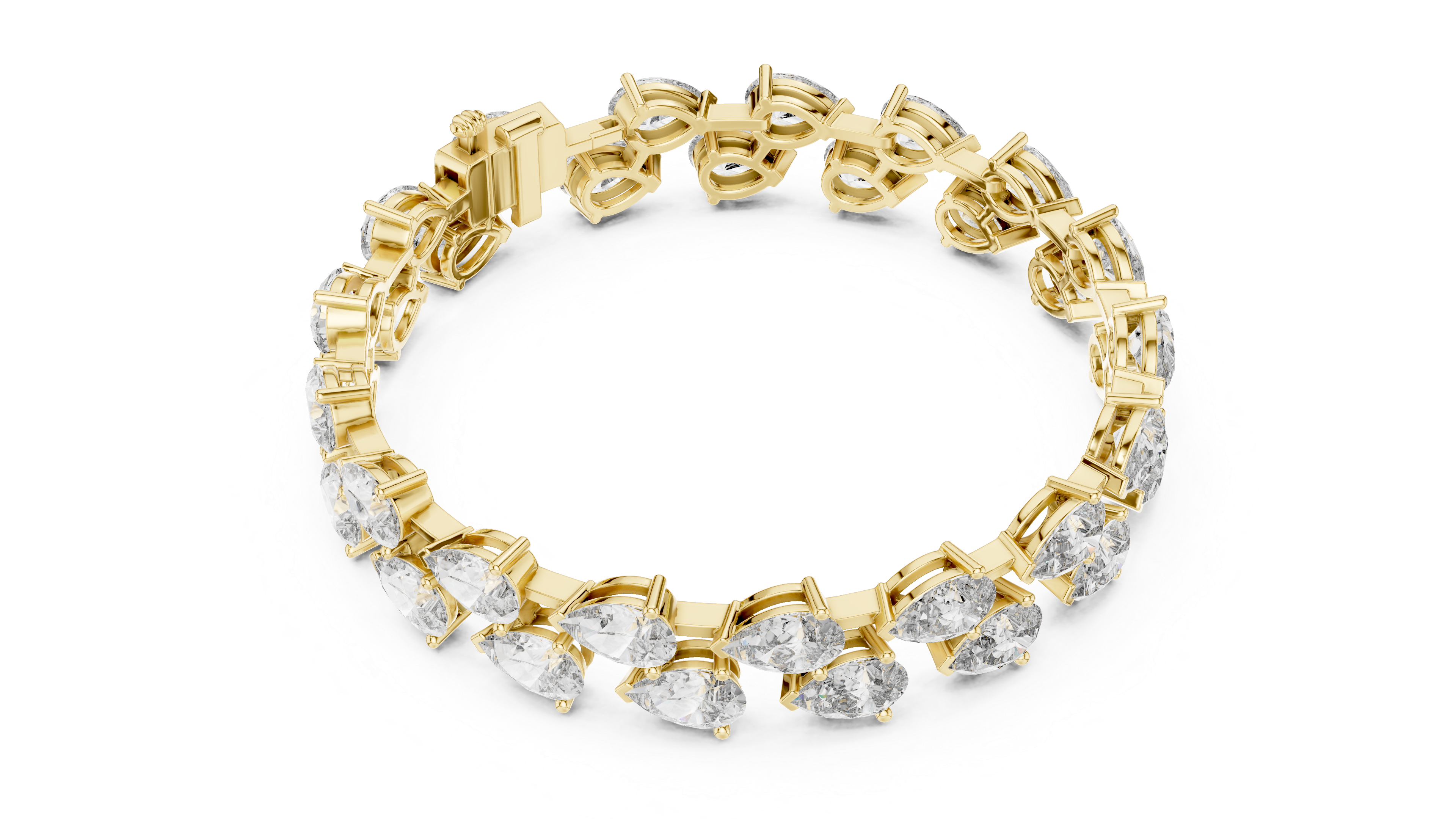Glistening Micro Pave Lab grown diamond Bracelet