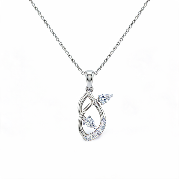 Timeless Infinity Loop Lab Grown Diamond Pendant