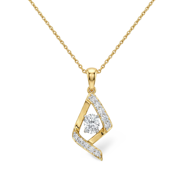 Graceful Marquise Style Lab Grown Diamond Pendant
