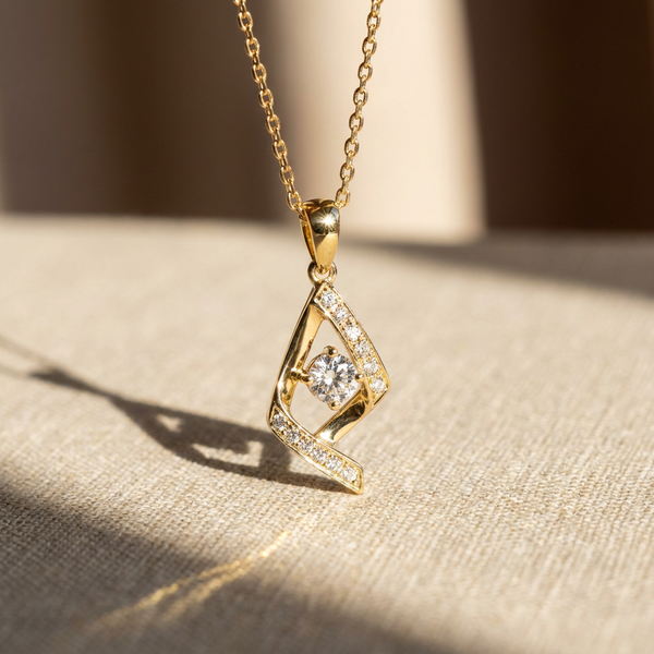Graceful Marquise Style Lab Grown Diamond Pendant