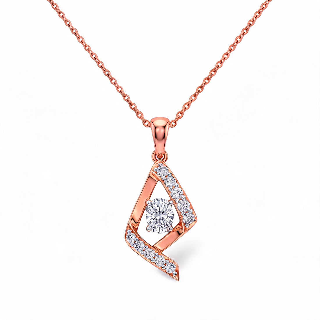 Graceful Marquise Style Lab Grown Diamond Pendant