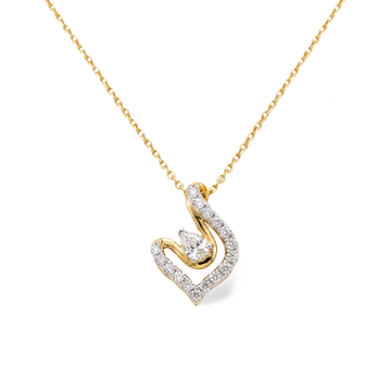 Exemplary Compass Point Lab Grown Diamond Pendant