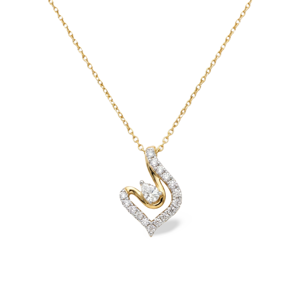 Vintage Filigree Artwork Lab Grown Diamond Pendant