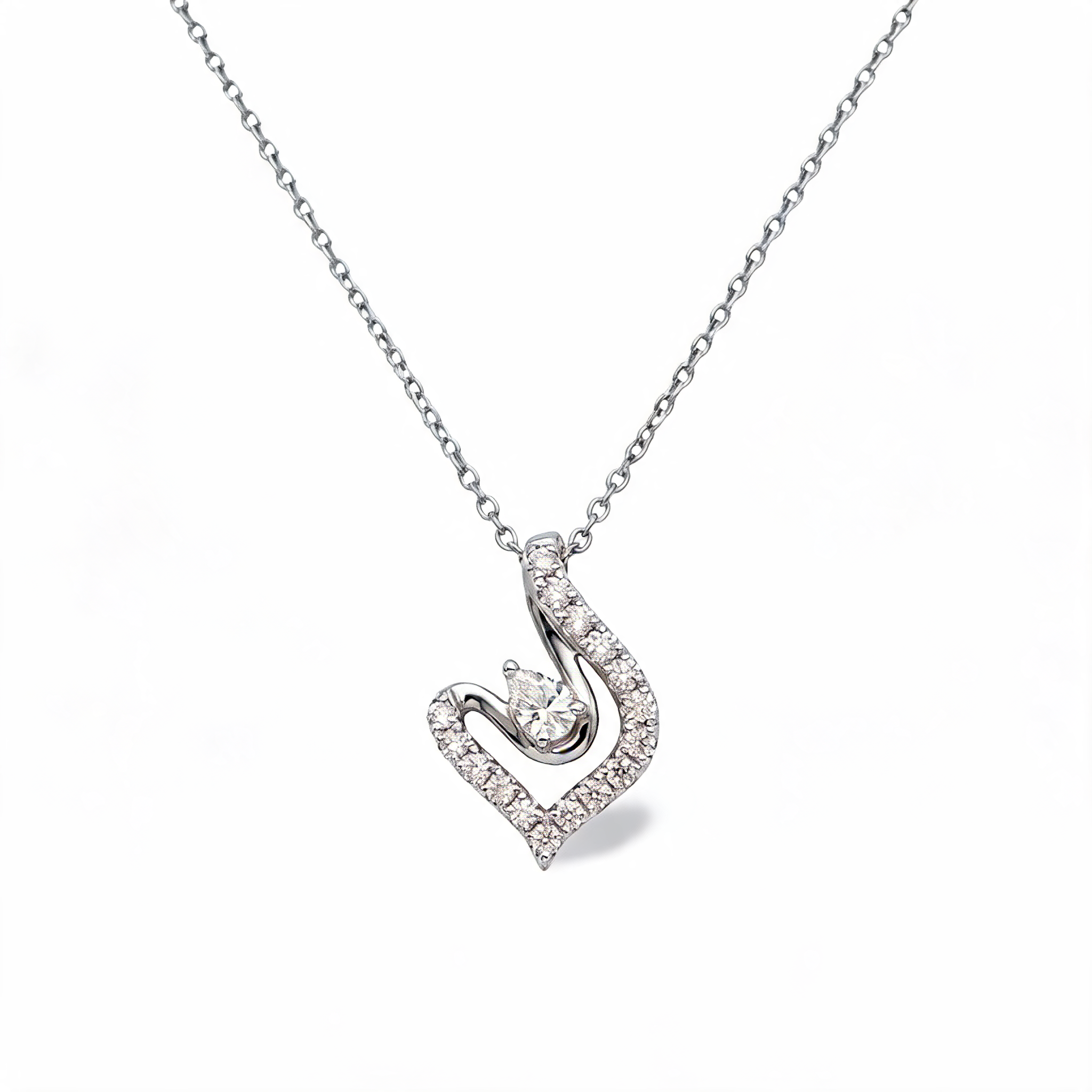 Vintage Filigree Artwork Lab Grown Diamond Pendant
