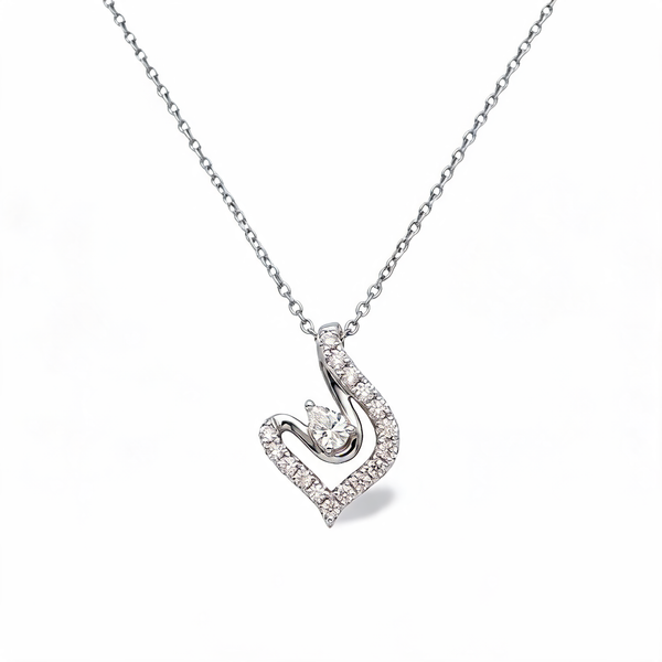 Vintage Filigree Artwork Lab Grown Diamond Pendant