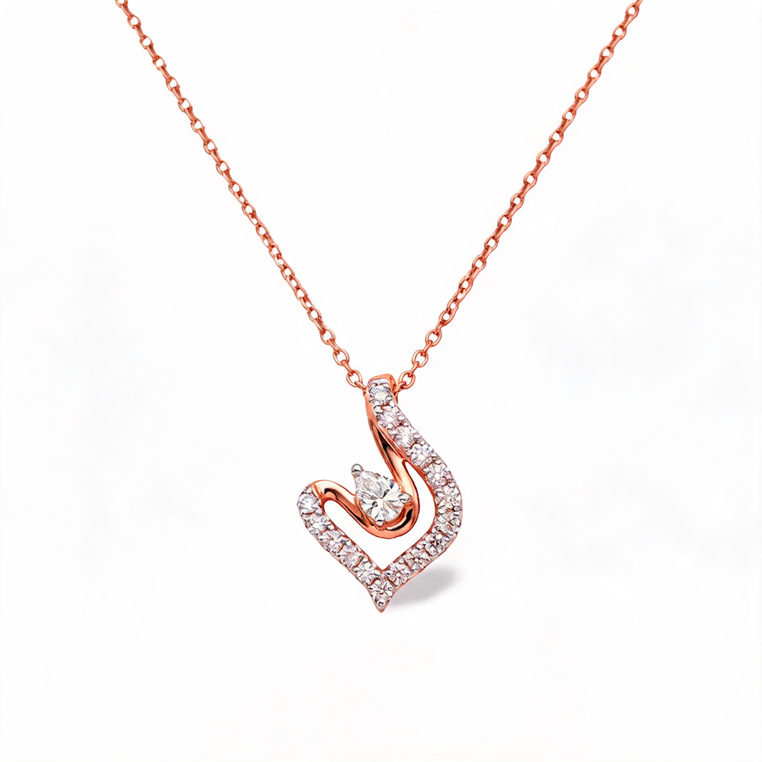 Vintage Filigree Artwork Lab Grown Diamond Pendant