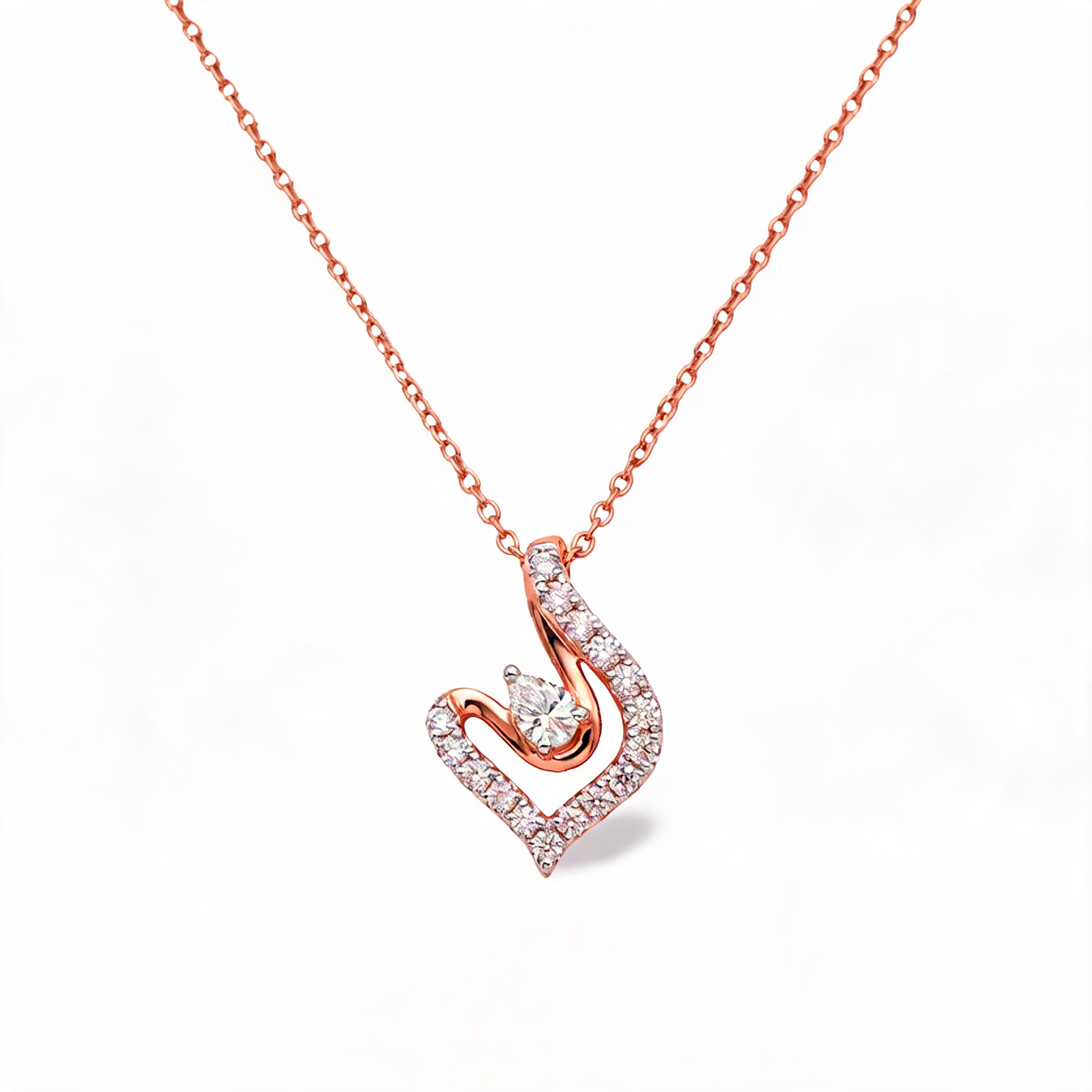 Vintage Filigree Artwork Lab Grown Diamond Pendant