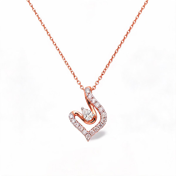 Vintage Filigree Artwork Lab Grown Diamond Pendant