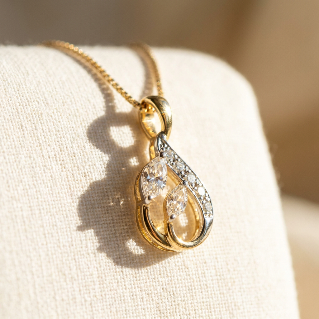 Fine Four Prong Lab Grown Diamond Pendant
