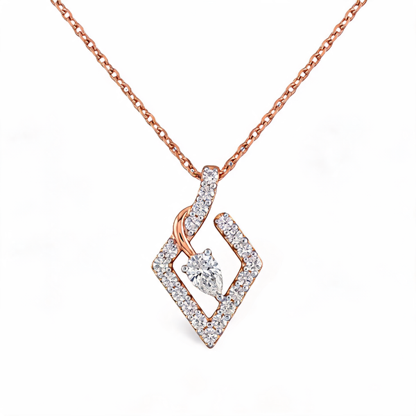 Luxury Teardrop Shape Lab Grown Diamond Pendant