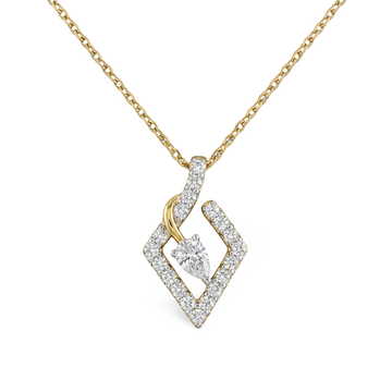 Luxury Teardrop Shape Lab Grown Diamond Pendant